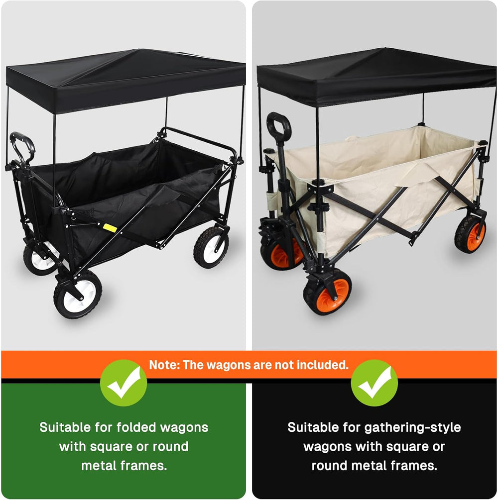 Wagon Canopy Cover Garden Push Awning Portable Outdoor Stroller Accessories A...