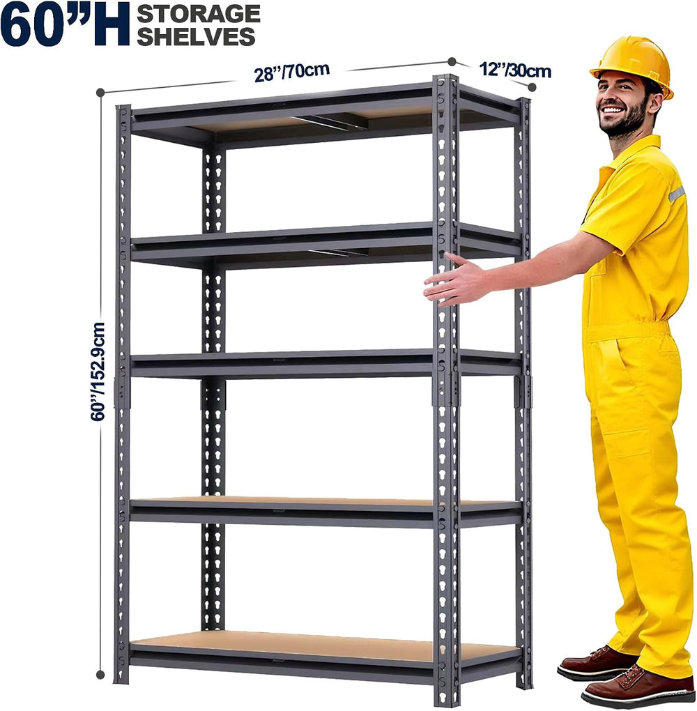 Garage Shelving Units, Storage Shelves Heavy Duty, 60", 2400LBS