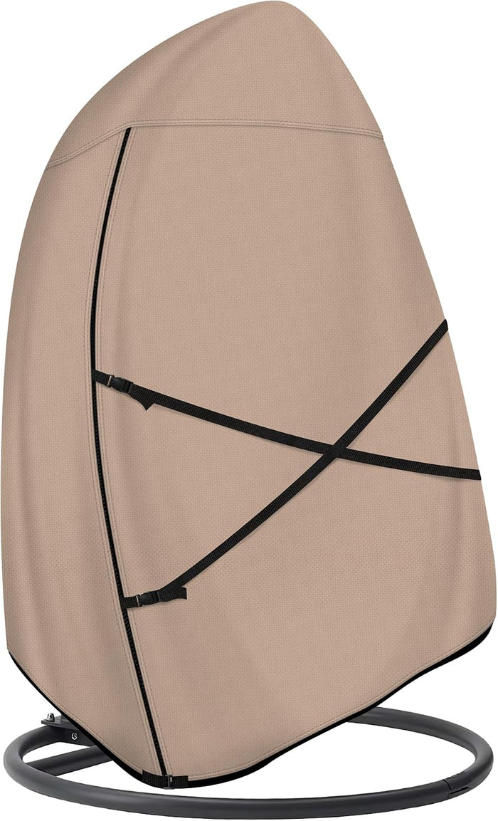 ULTCOVER Patio Hanging Egg Chair Cover, 66W x 43D x 68H in