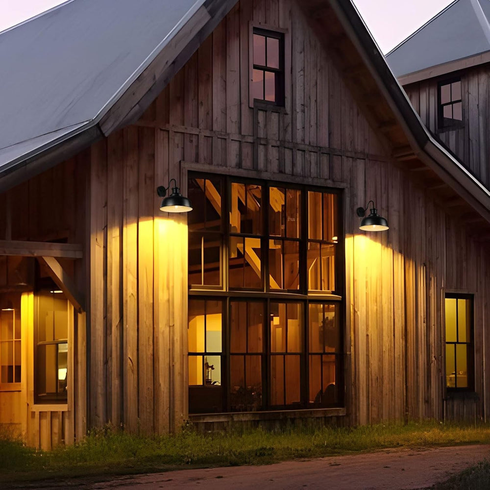 Solar Barn Light for Outside, Dusk to Dawn Outdoor Wall Lights Solar Powered,...