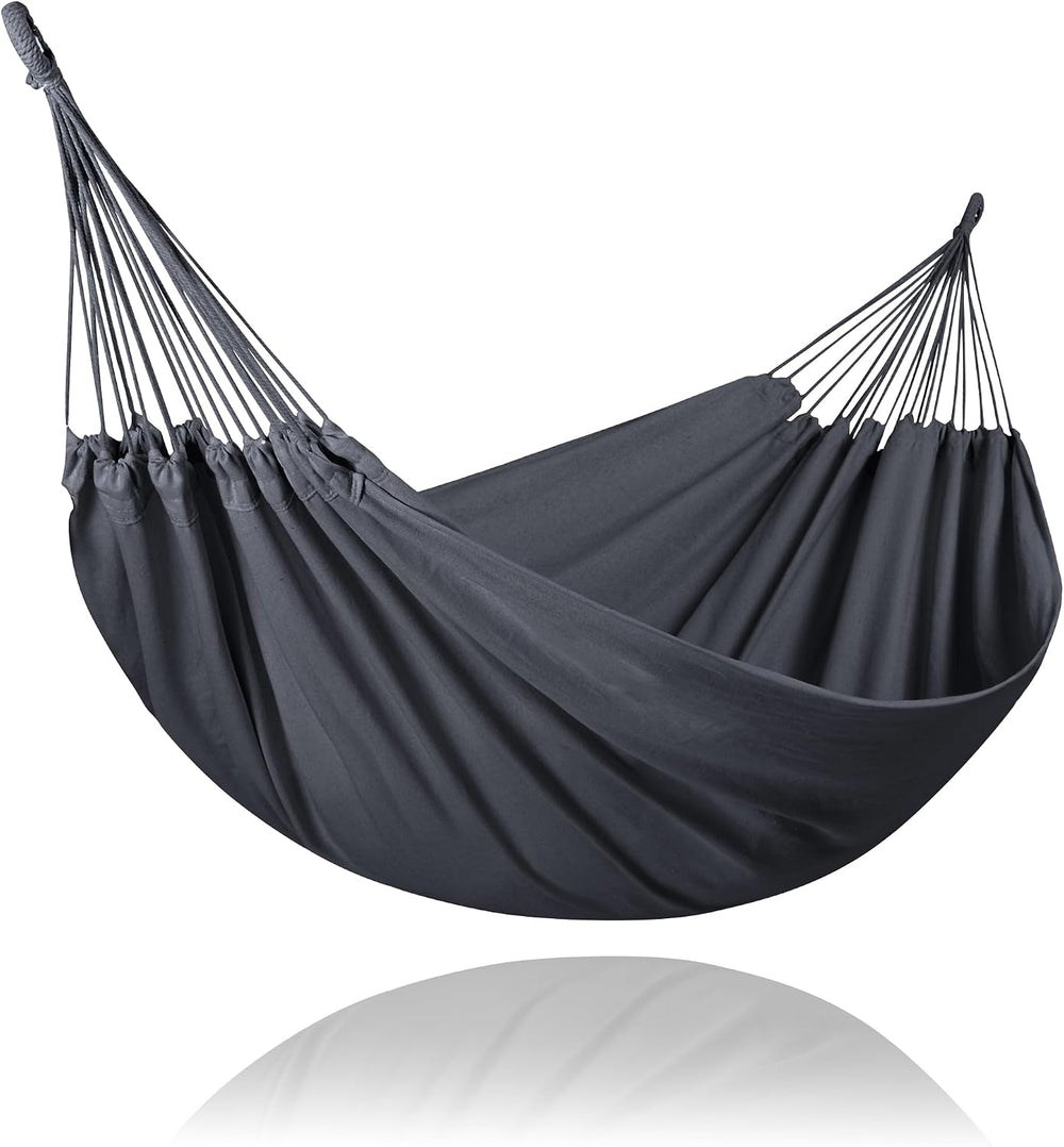 SUNCREAT Extra Large 2 Person Hammock for Camping, Dark Gray