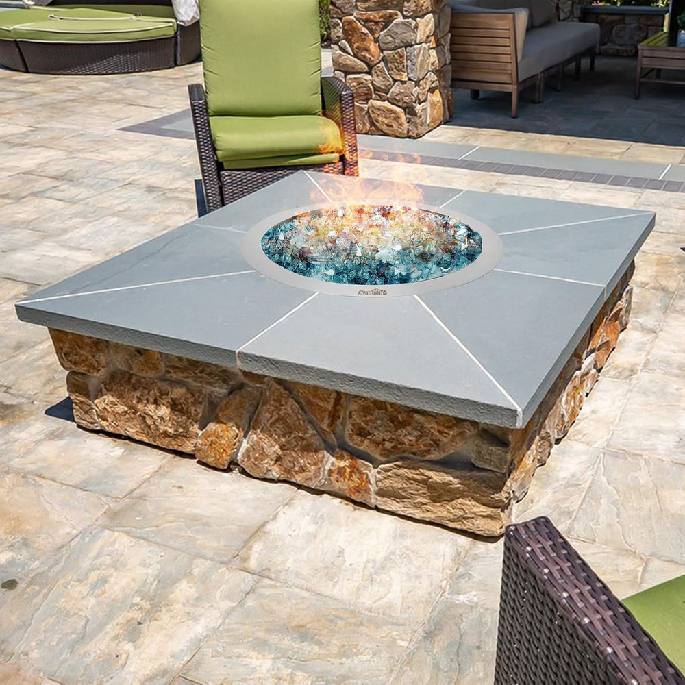 Stanbroil 13-Inch Drop-in Fire Pit Burner Pan, Round Fire Pit Insert