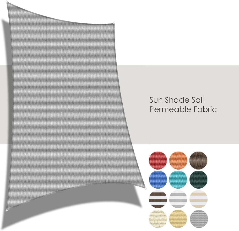 ECOOPTS 20'x20' HDPE Sun Shade Sail Rectangle Canopy Shades for Outdo...