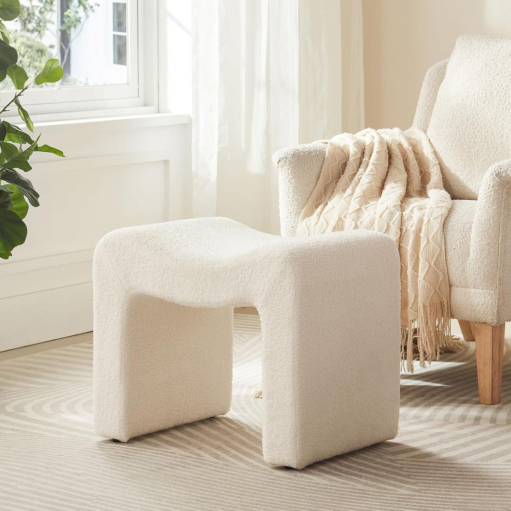 Ottoman Vanity Stool Chair Small Footstool Seating Backless