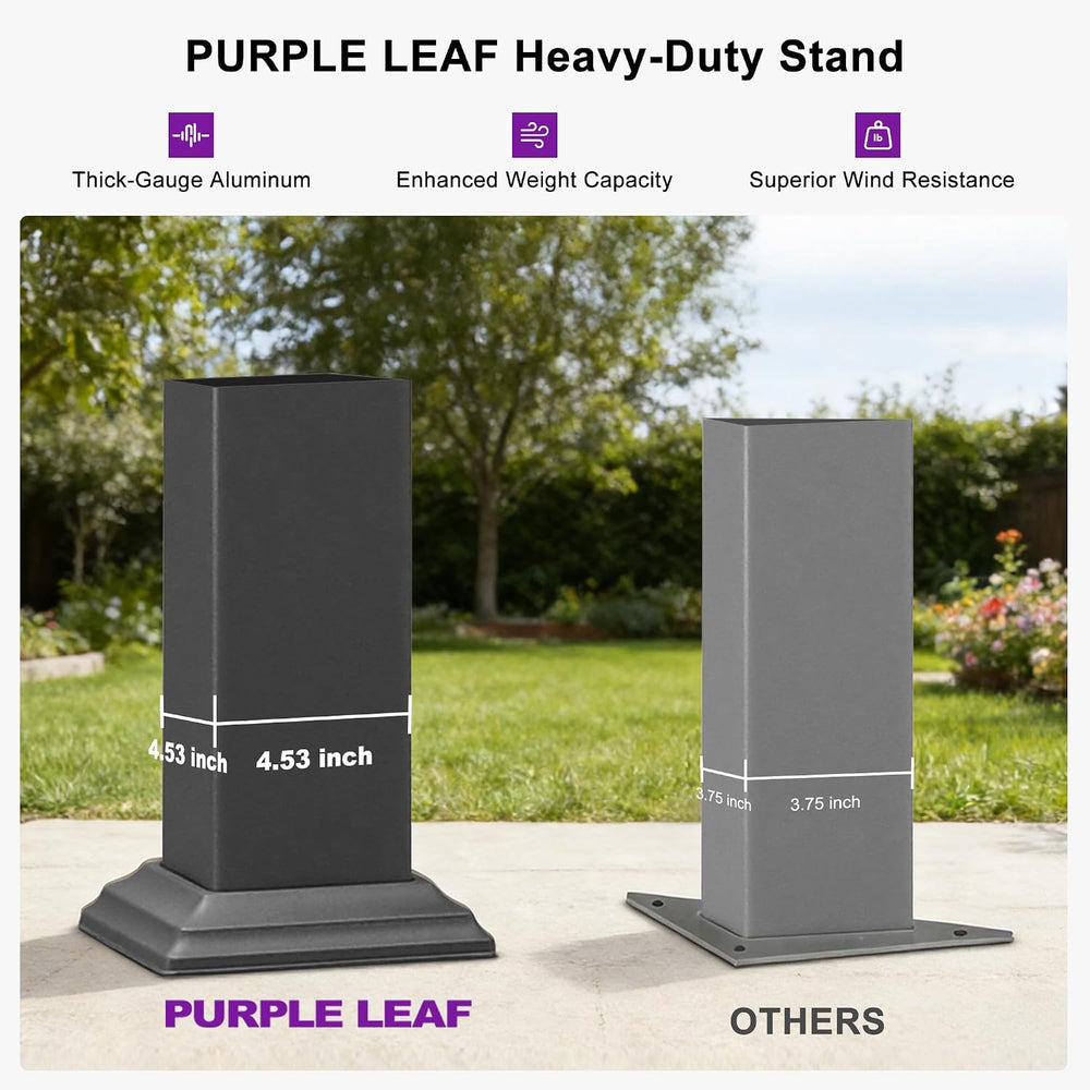 PURPLE LEAF Wall Mounted Pergola 8' x 10' Louvered Pergola, Aluminum ...