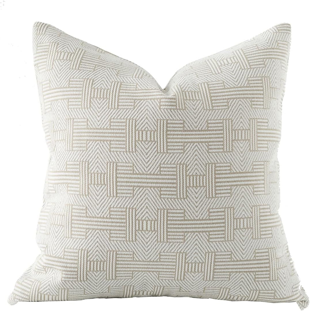 Croker Horse 20x20'' Inches Throw Pillow Cushion Cover - Emma Beige T...