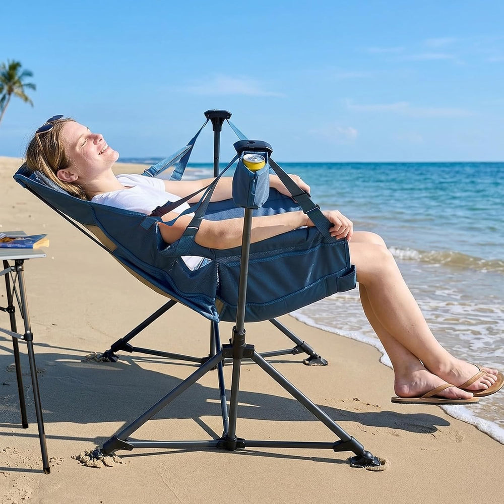 Portal Hammock Camping Chair Heavy Duty 400lbs - Breathable Mesh Outdoor Swin...