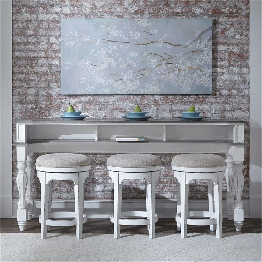 Liberty Furniture Industries Magnolia Manor Console Bar Table, W76 x D22 x H3...