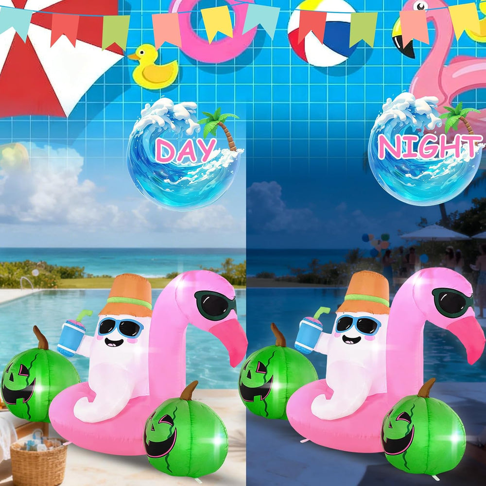 6FT Elf Firebird Swimming Ring is an Outdoor Inflatable Decoration with Built...