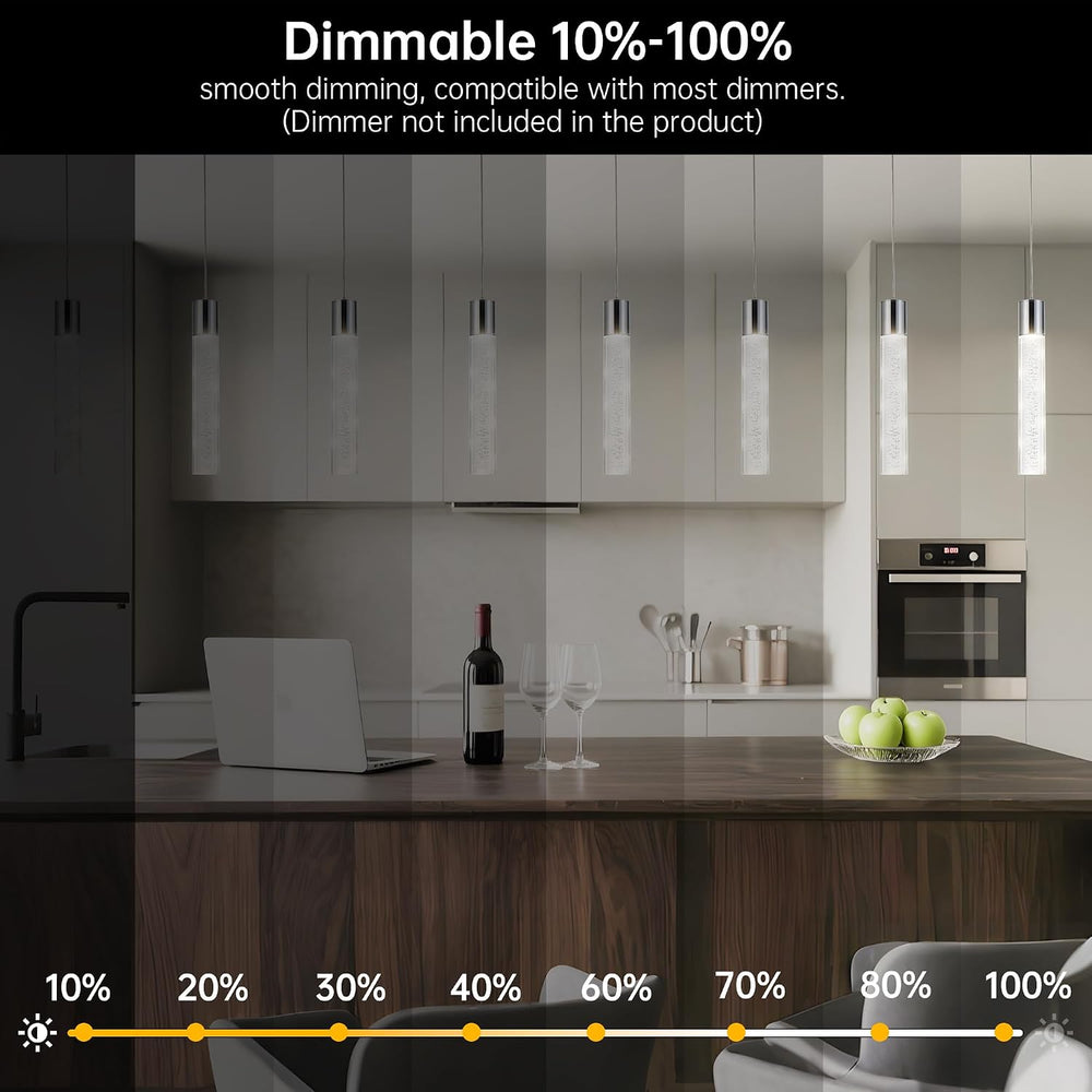 Modern LED Pendant Lights Kitchen Island Lighting,3 Pack
