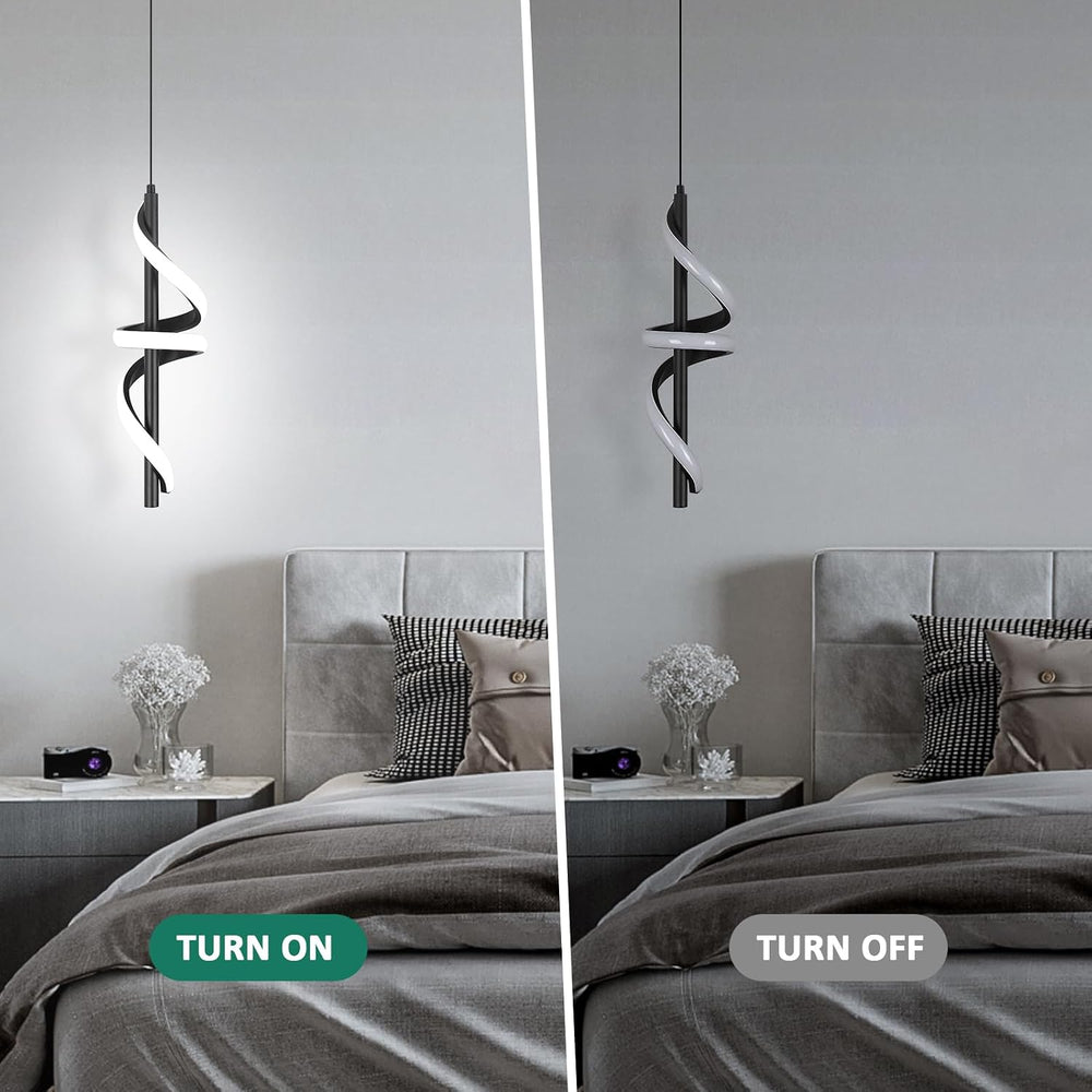 CANEOE Black Pendant Light Fixtures, Adjustable Modern Pendant Lights for Kit...