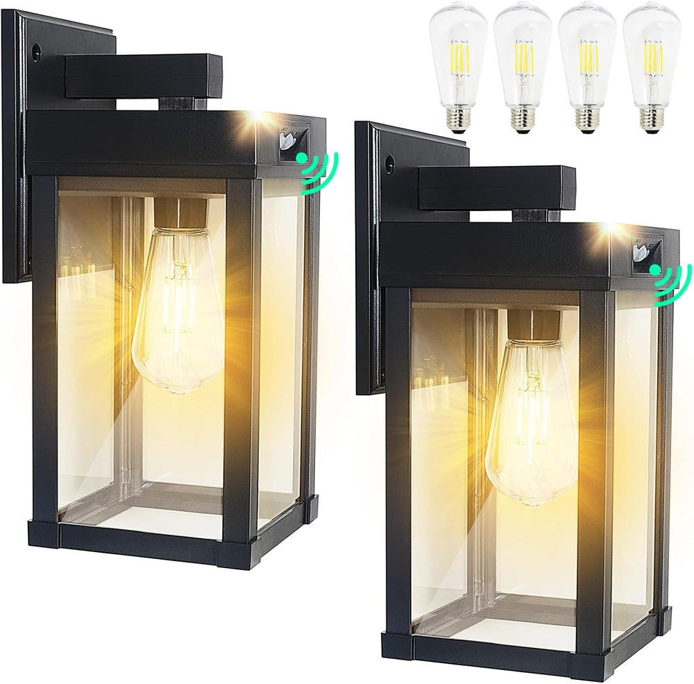 Solar Wall Lights Outdoor Waterproof with 3 Lighting Modes & Motion Sensor