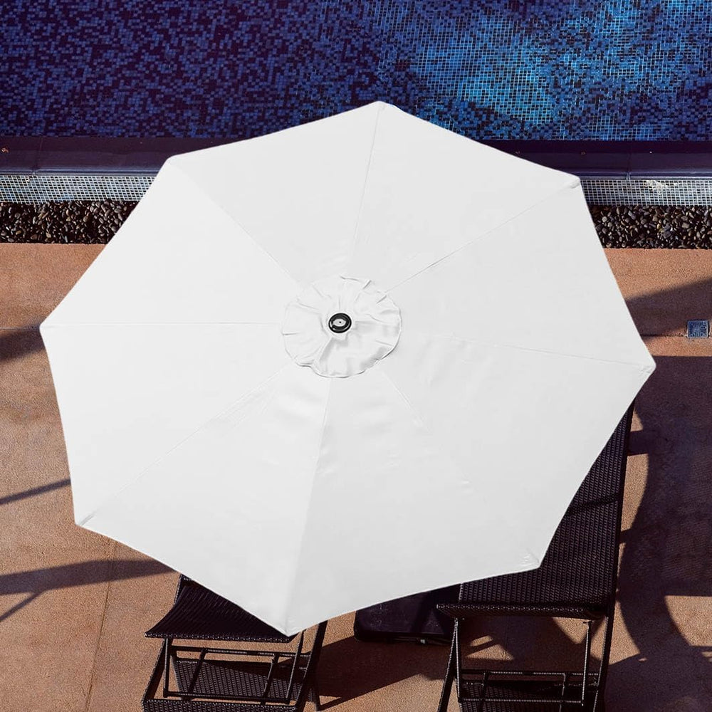 ontheway 11FT Patio Umbrella Enhanced Replacement Canopy Market Table 8 Ribs ...