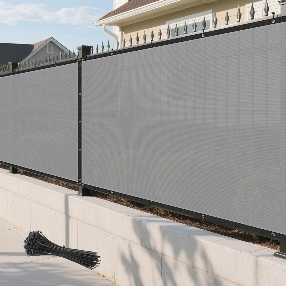 Privacy Fence Screen 6'x40' Outdoor Mesh Fencing Panels Temporary Fen...