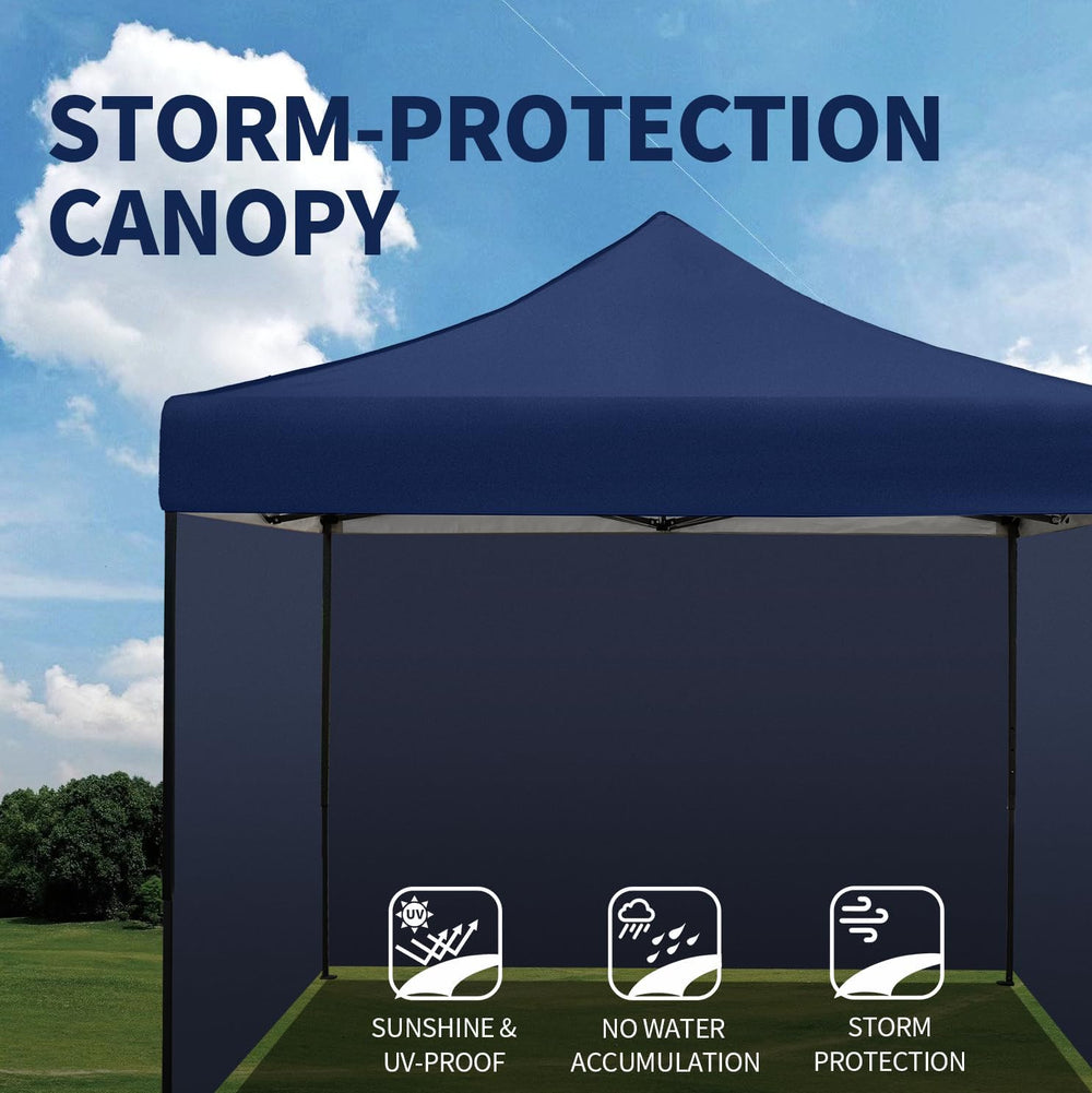 10x10 Pop up Canopy Tent with Sidewalls,Heavy Duty Waterproof Sun Shade Canop...
