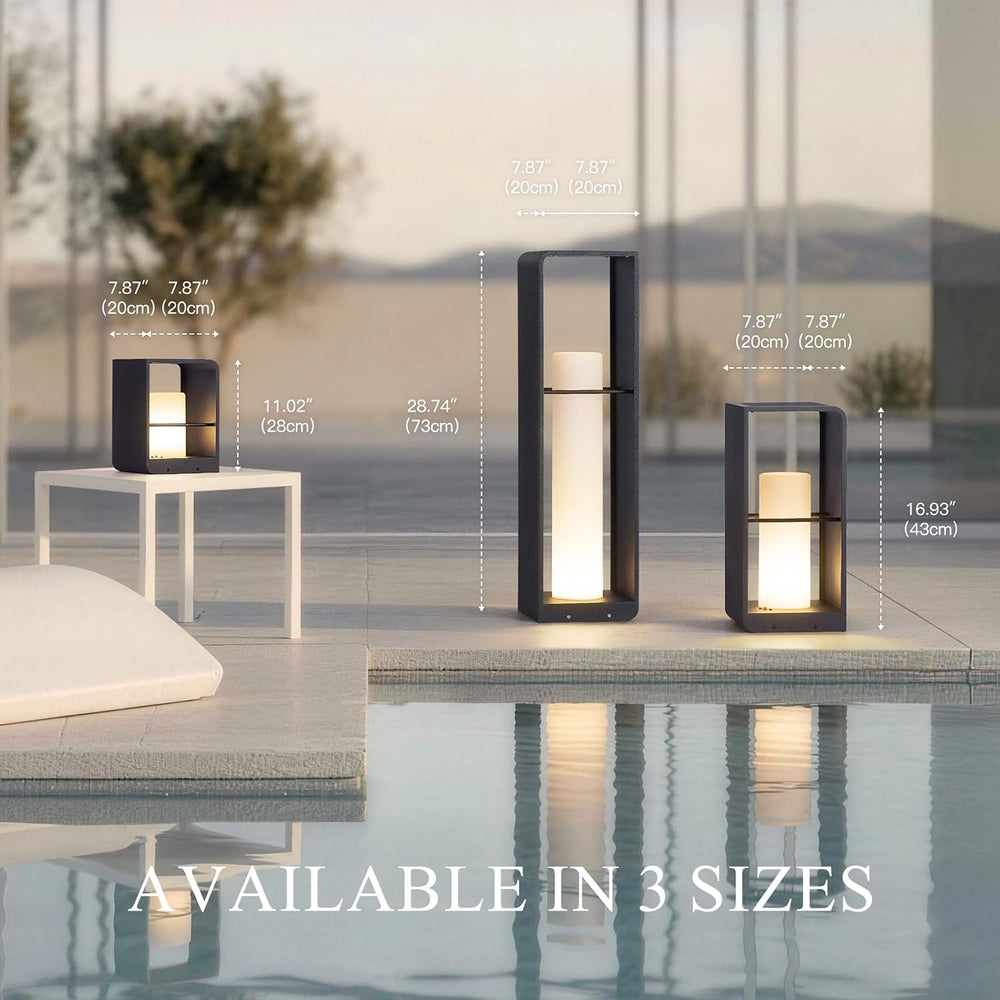 IP65 Solar Lanterns Outdoor Waterproof, LED Corner Floor Lamp Dimmable