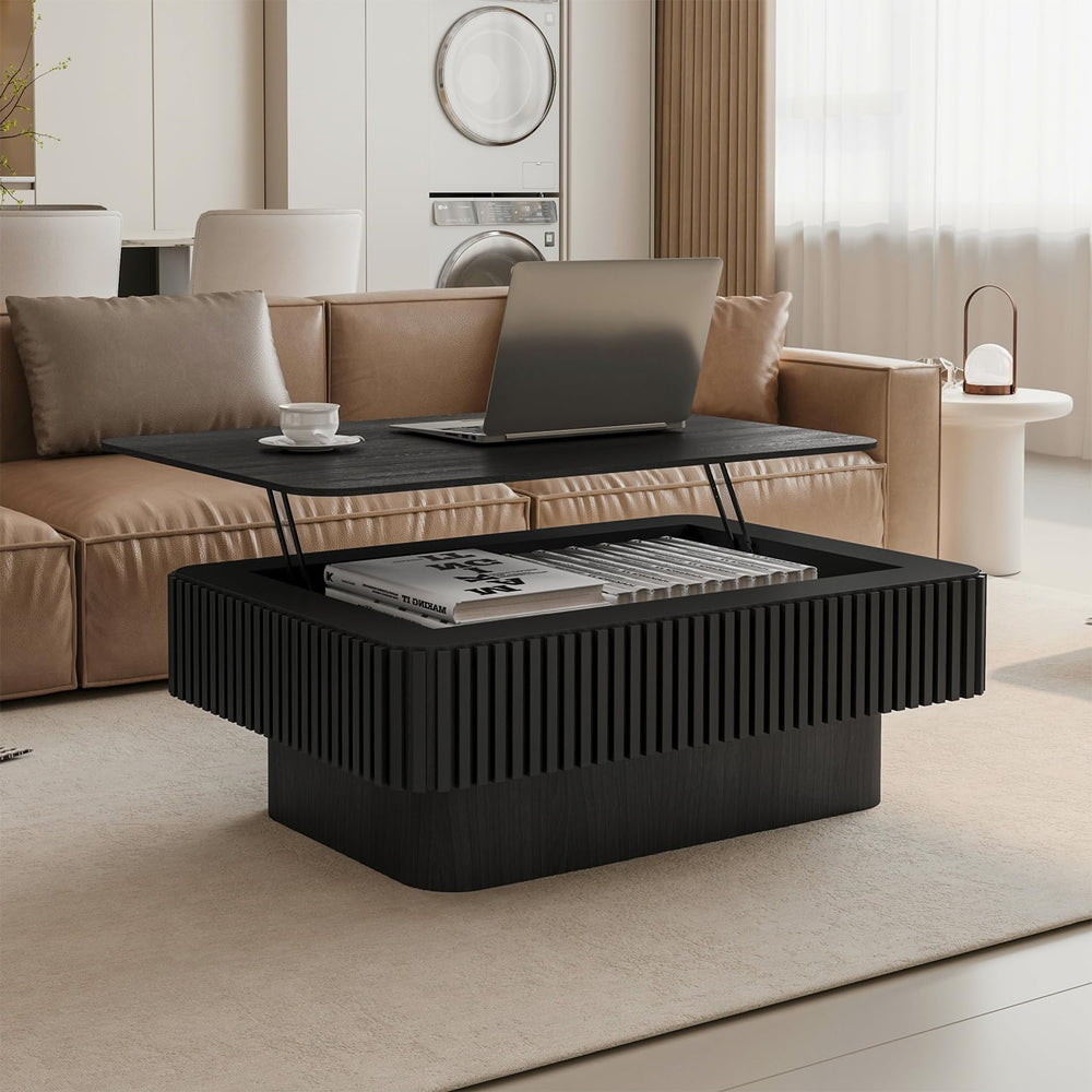 LKTART Lift Top Coffee Table for Living Room, Mid Century Modern Coffee Table...
