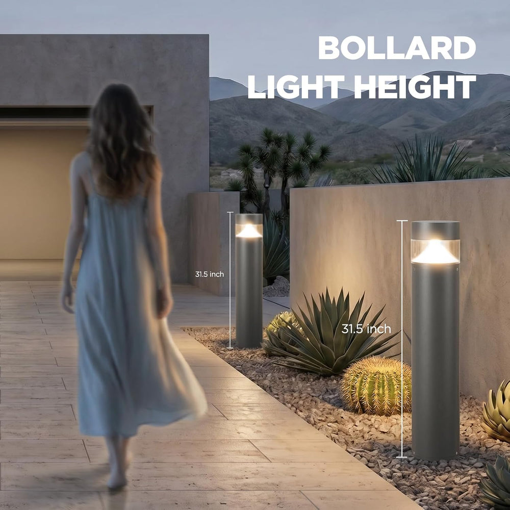 31.5'' Outdoor Pathway Lights Hard Wired, IP65 Waterproof Driveway Li...