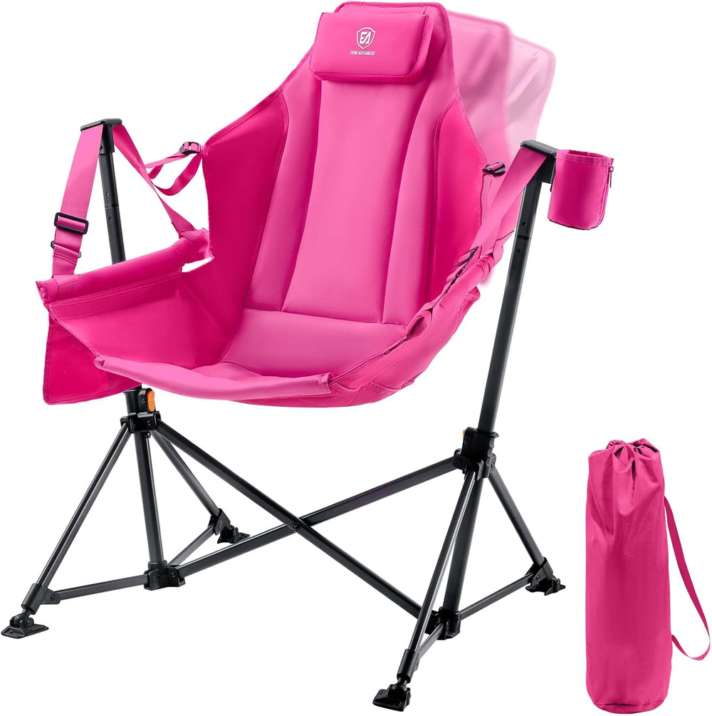 EVER ADVANCED Padded Oversized Hammock Camping Chair, Compact Heavy Duty Swin...
