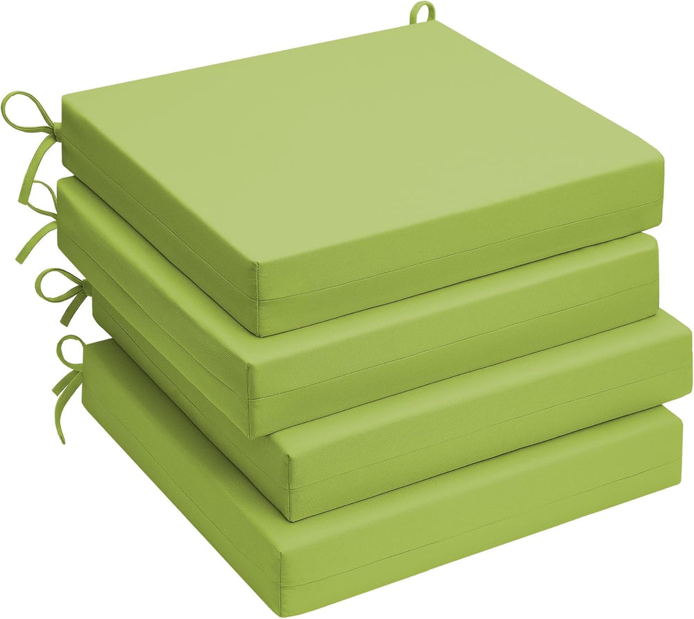 UNIKOME Outdoor Chair Cushions Pack of 4, Water Resistant Patio Cushions with...