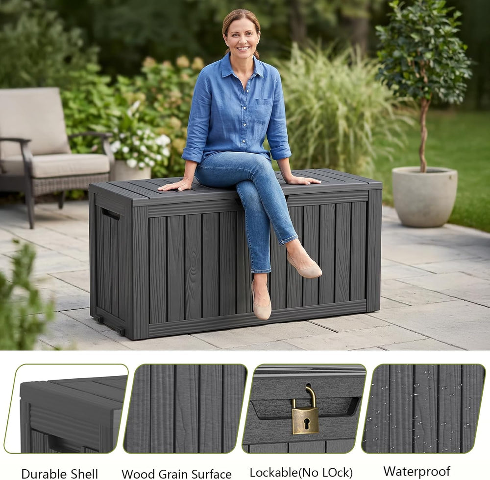 Vixzen 130 Gal Package Delivery Box Lockable Outdoor Storage Boxes