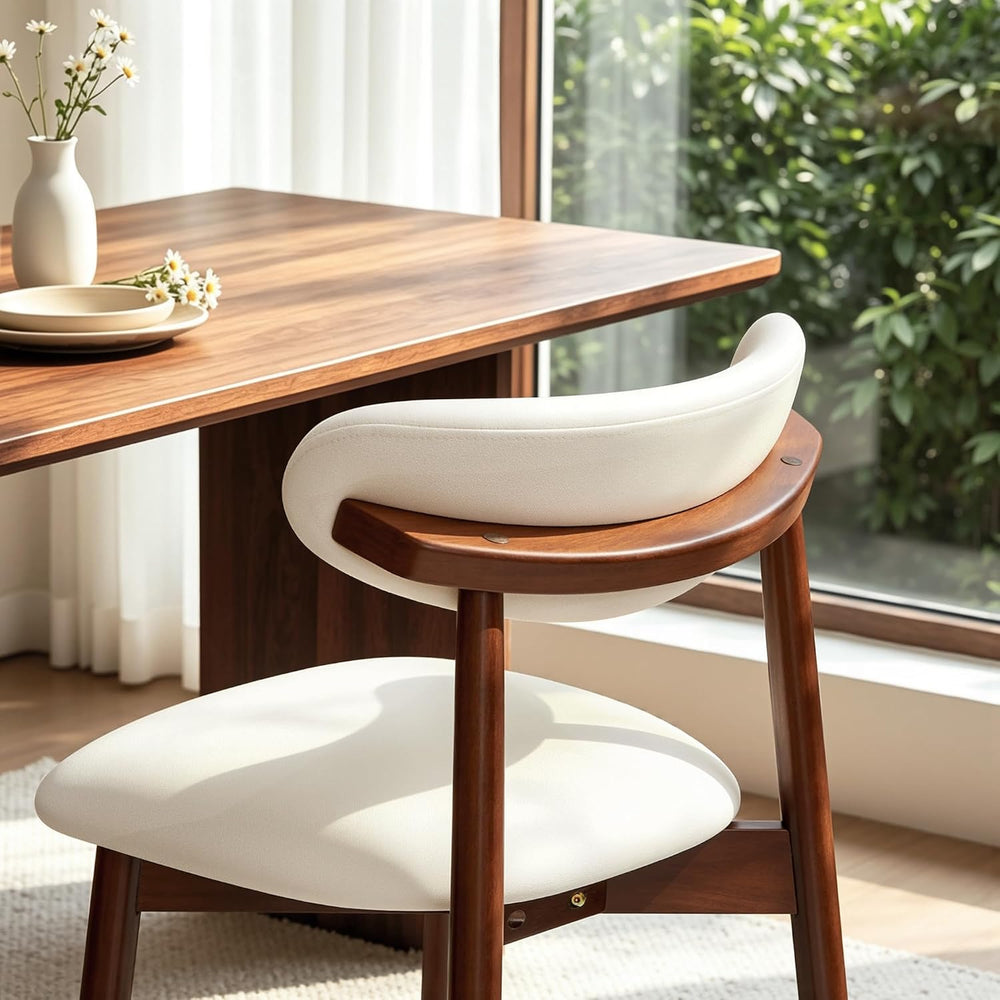 CHUN YI Dining Chairs Set of 8, Upholstered Wooden Dining Room Chairs