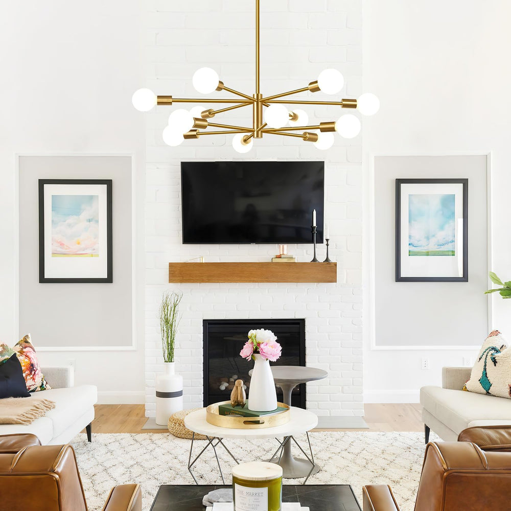 11"-52" Height Adjustable Modern Chandelier Ceiling Light Fixture, ...