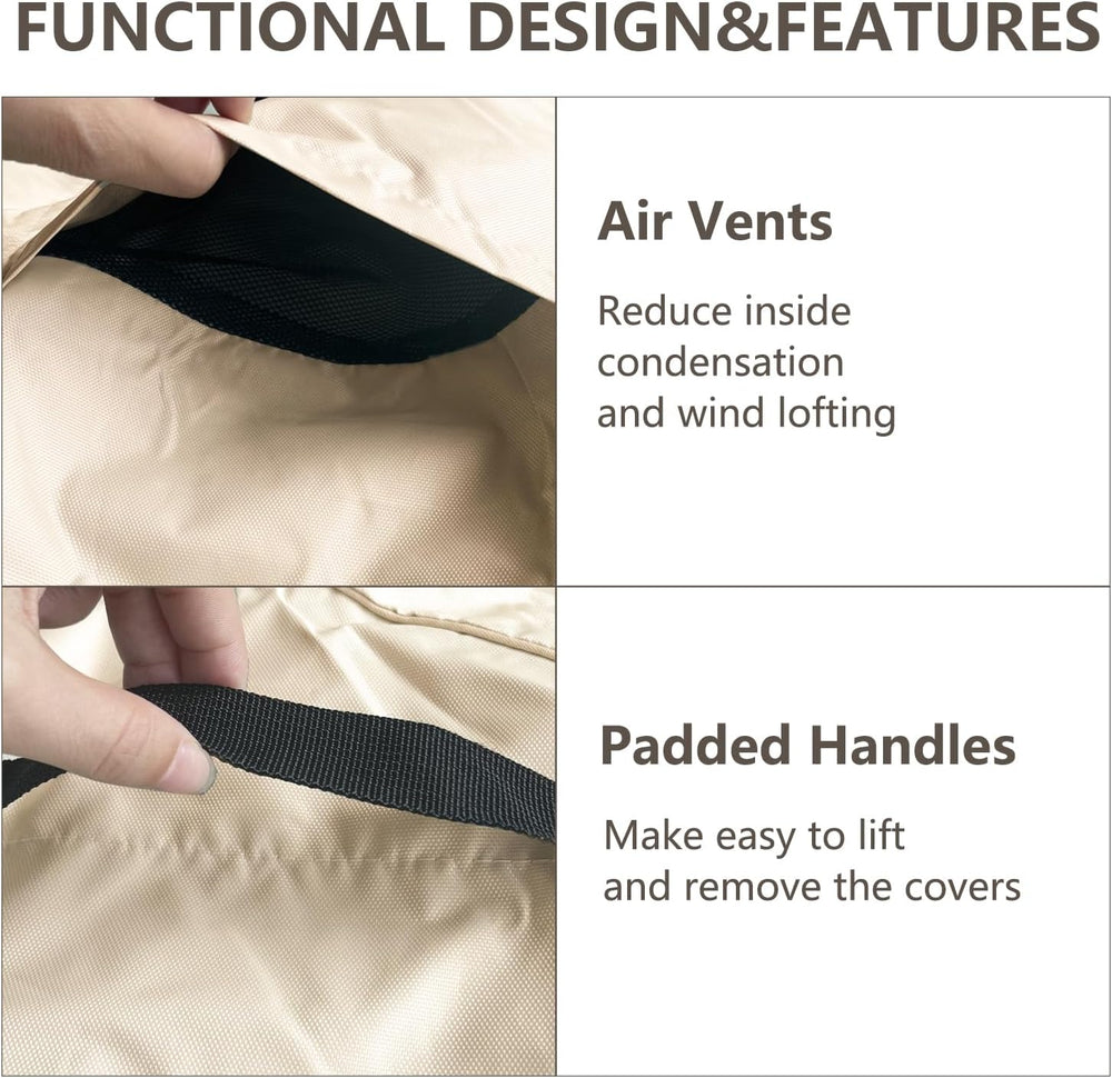 Outdoor Furniture Covers Waterproof,600D Heavy Duty Patio Furniture Covers 3 ...