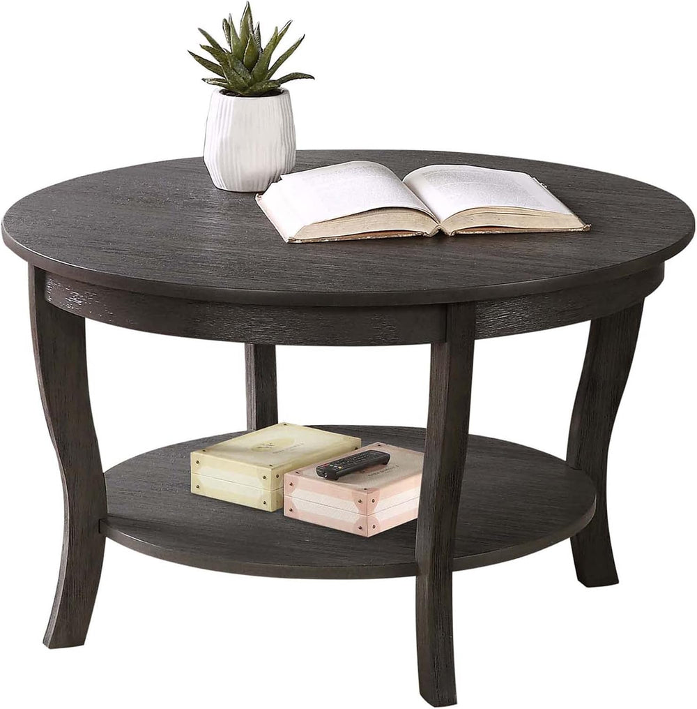 Convenience Concepts American Heritage Round Coffee Table 30" - Classic ...