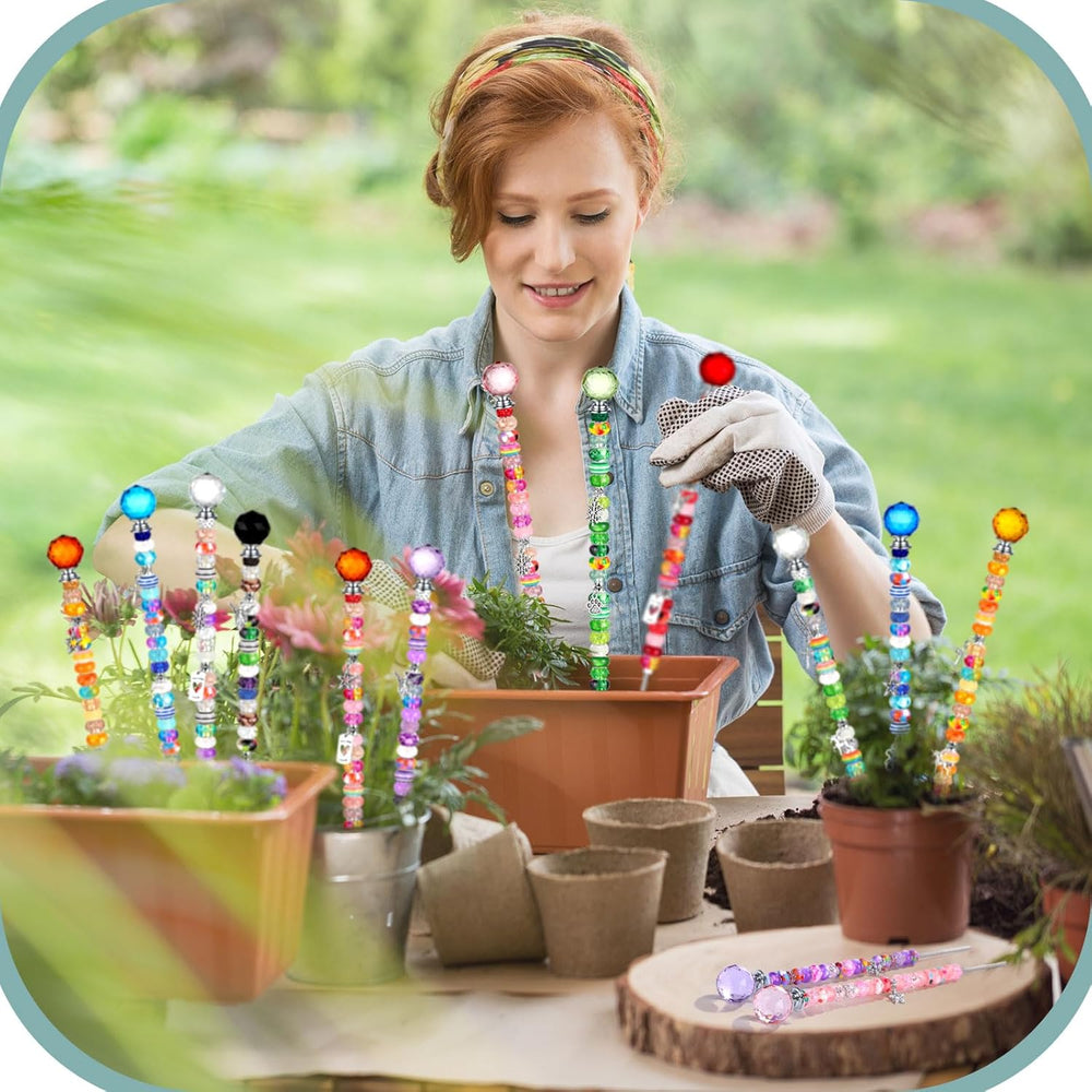 Tigeen 236 Pcs Garden Stake DIY Fairy Wand Plant Stake, Modern