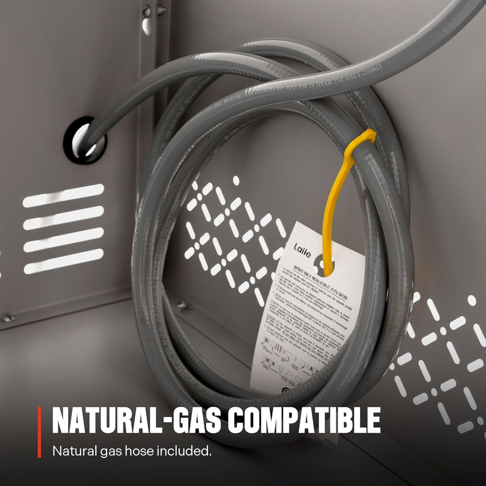 Monument Grills 4+1 Burner Natural Gas Grill with Natural Gas Hose, 50,000 BT...