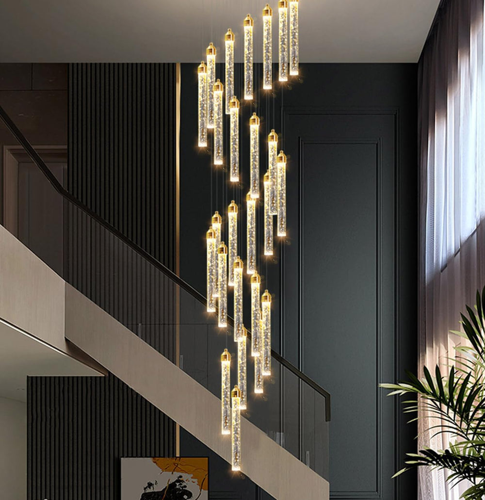 156in Long Light 20-Lights Chandeliers for Entryway LED Dimmable Chandeliers ...