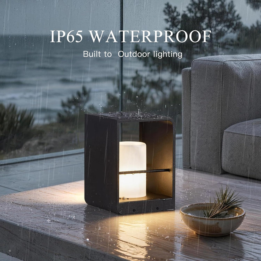 IP65 Solar Lanterns Outdoor Waterproof, LED Corner Floor Lamp Dimmable