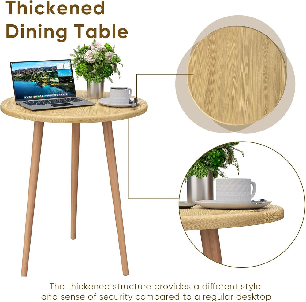 Dining Table Chairs Set, 24" Table & Fabric Chairs with Padded Seat ...
