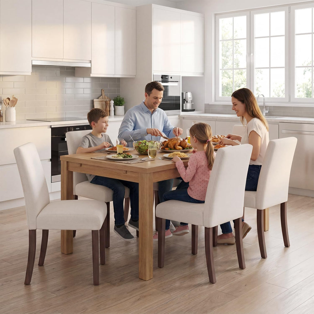 MALOL Modern Dining Chairs Set of 4, Upholstered Kitchen Chairs with High Bac...