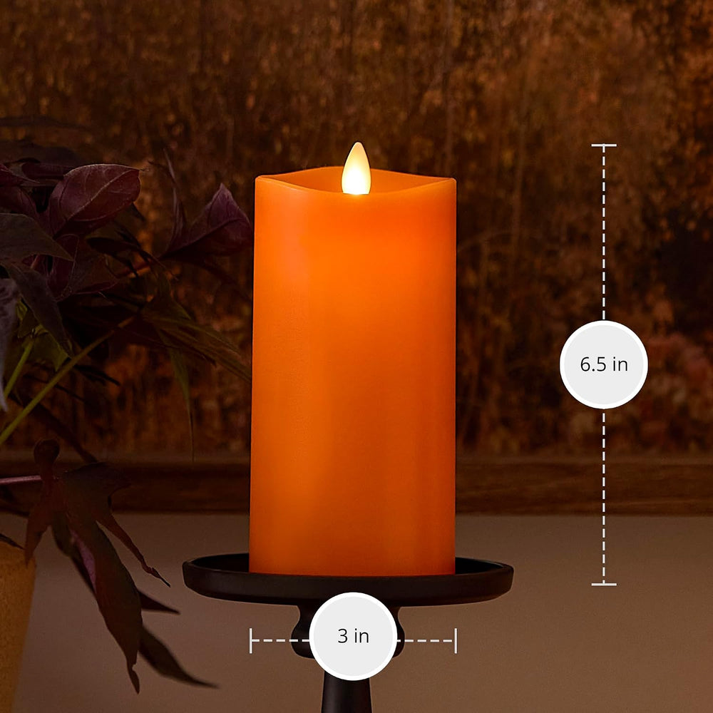 Luminara Flickering Flameless LED Candle, Battery Operated with Timer Functio...