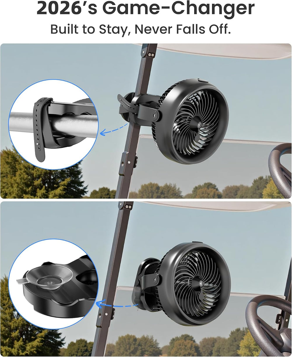 Koonie 8'' 10000mAh Battery Operated Misting Fan with Max. 48 Hrs Run...