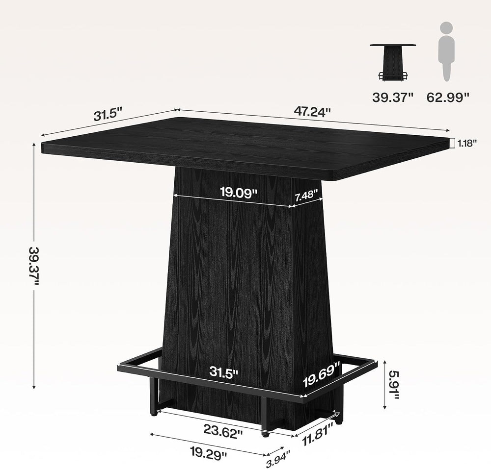 Tribesigns 47" Bar Table, Set of 2
