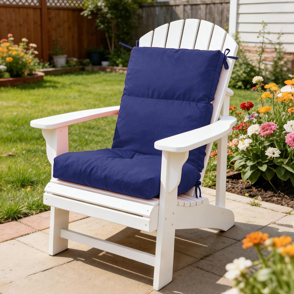 High Back Chair Cushion, 44" x 21" UV Resistant & Water-Rpellen...