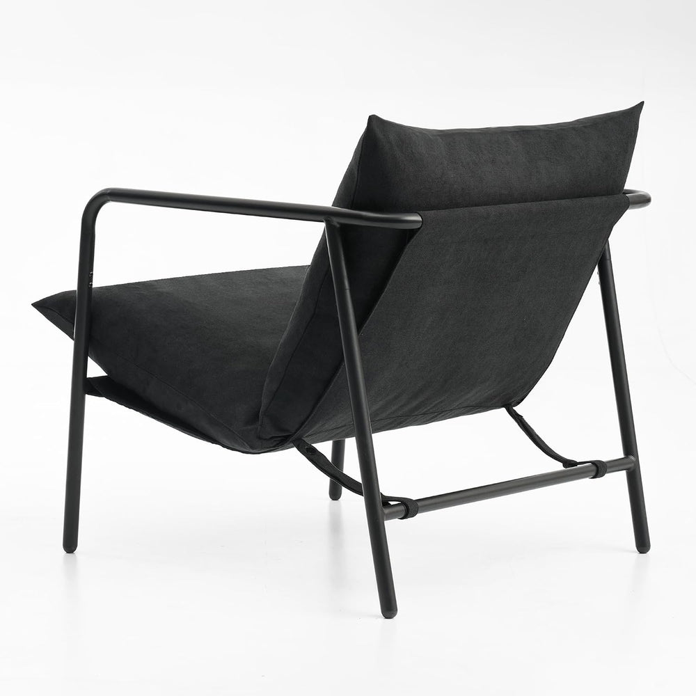 Mellow Wyn Sling Accent Chair with Arms/Casual Home Metal Framed Armchair wit...