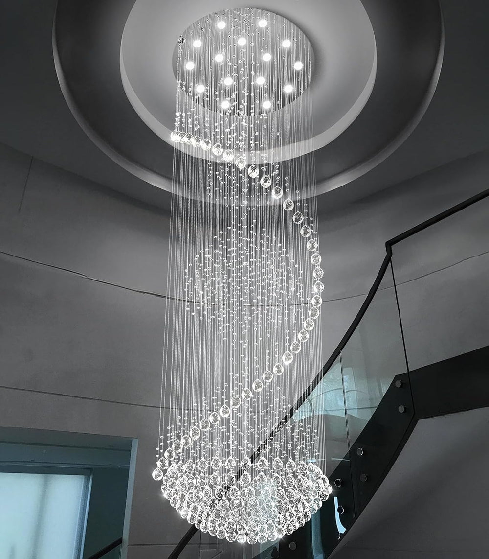 D40'' x H120'' Crystal Chandelier High Ceiling Chandeliers fo...