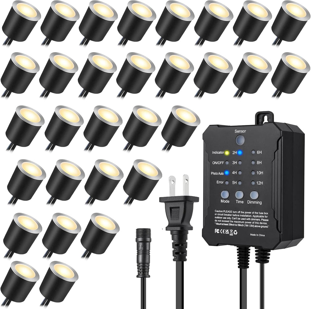 SMY Lighting Dimmable LED Deck Lights with Timer and Photocell Sensor and Pro...