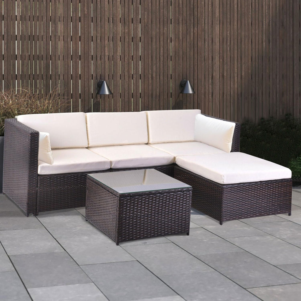 9 Piece Outdoor Patio Cushion Covers Replacement, Beige