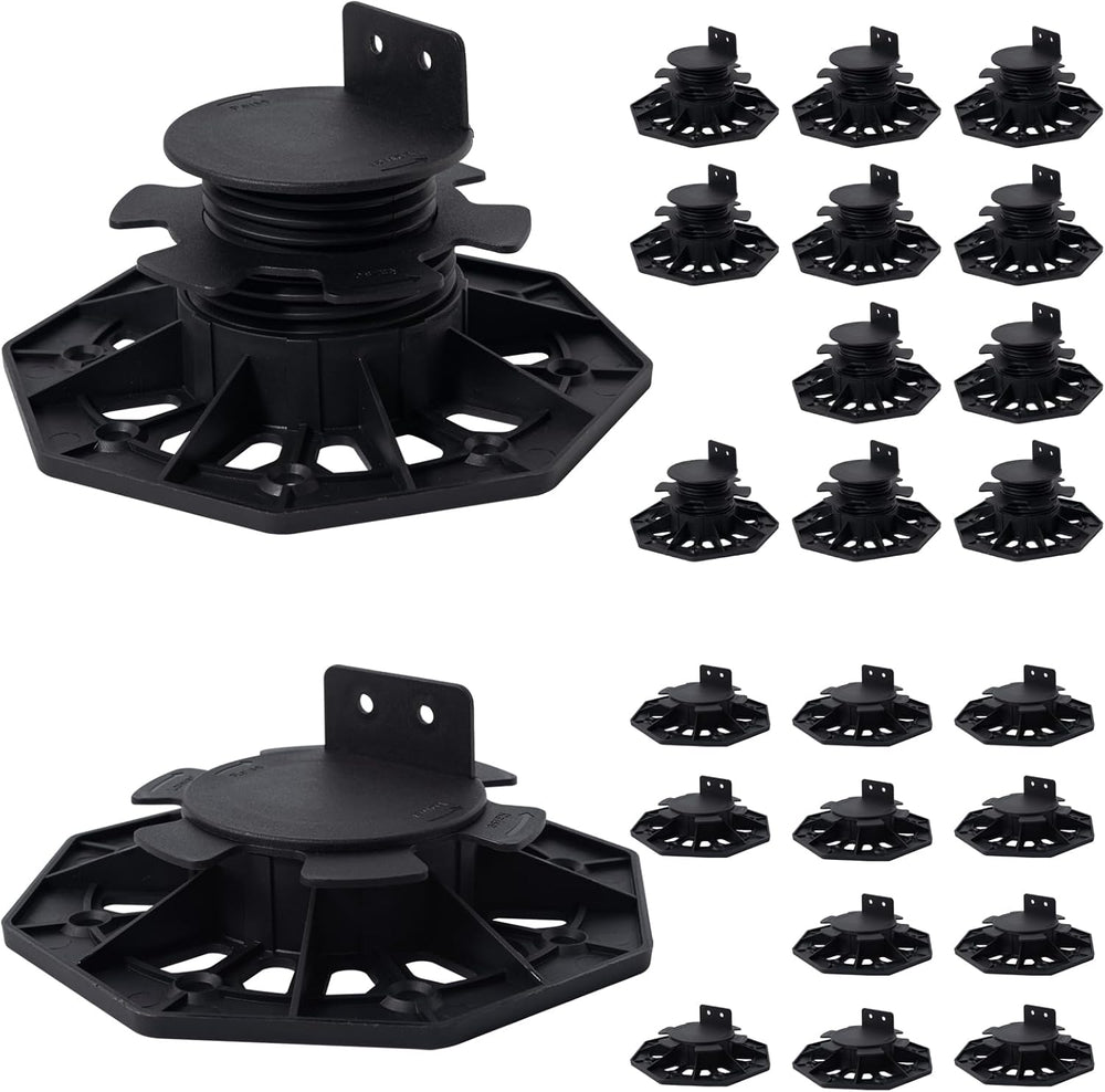 24Pack Adjustable Plastic Pedestal Paver,Floor Slate Support Floor Lift,Deck ...