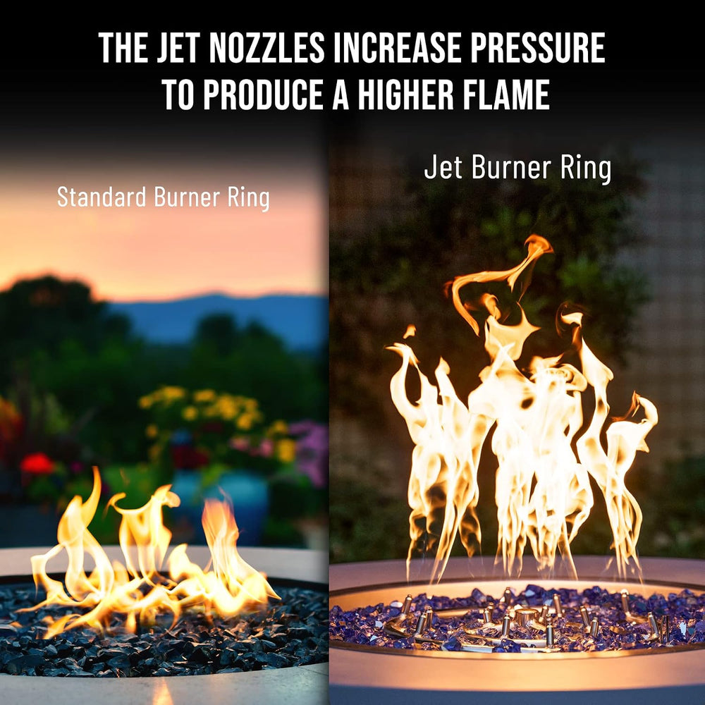 Skyflame 24-Inch Round Stainless Steel Fire Pit Jet Burner Ring