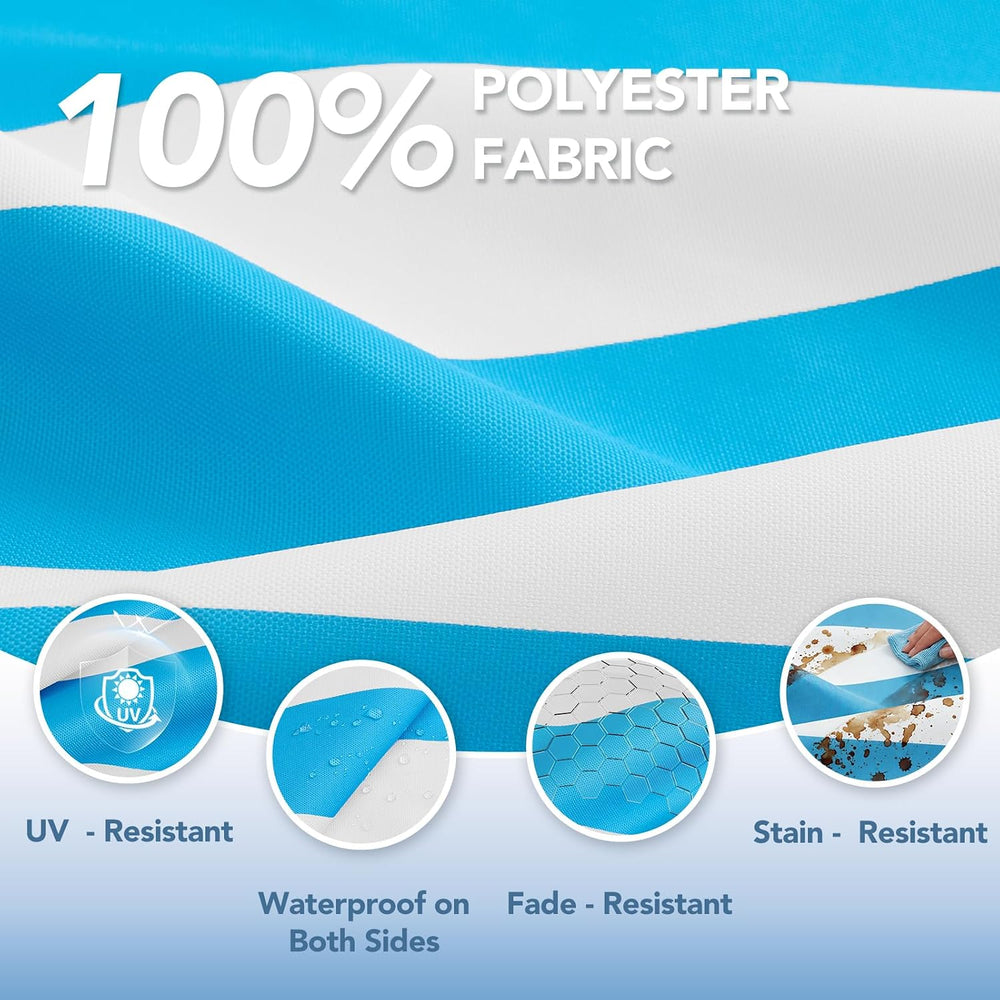 L'AGRATY Chaise Lounge Chair Waterproof Cushion Outdoor for Pool Lawn Deck
