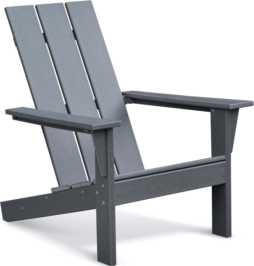 ATR ART TO REAL 1PC HDPE Adirondack Chairs Fire Pit Chair for Relaxing Gray
