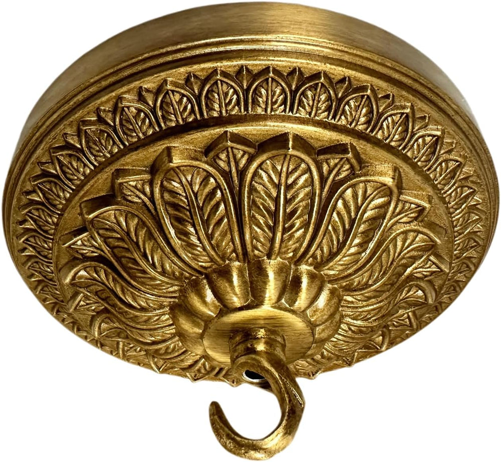 5.9 inches Brass Canopy Kit for Chandelier and Ceiling Lights, Decorative Des...