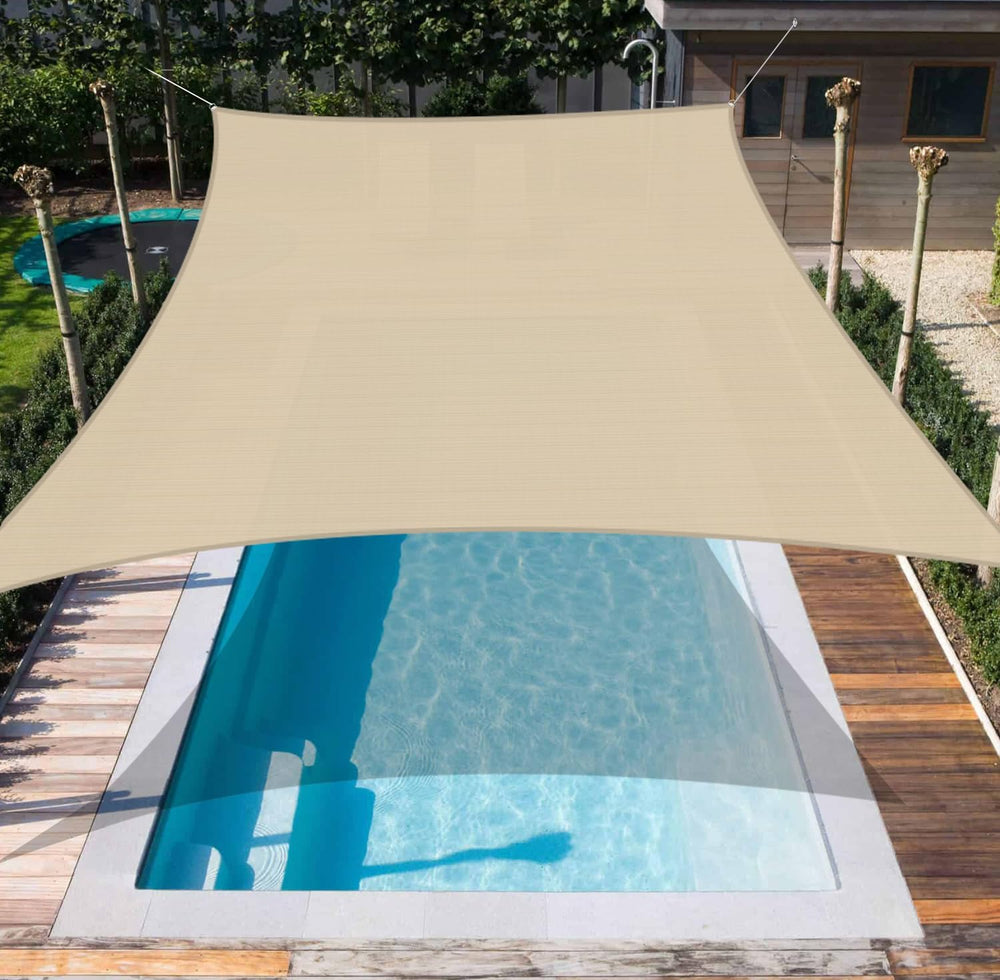 Sun Shade Sails 13'x20' Rectangle Outdoor Sunshade Canopy UV Block Co...