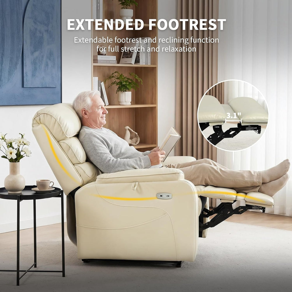 EONIX Power Lift Recliner Chair for Elderly, Massage & Heat, Large